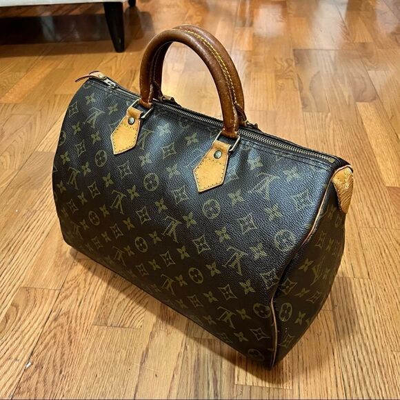 LOUIS VUITTON SPEEDY 35 classic monogram  vintage 91 *AUTHENTIC *Make an offer! - Picture 14 of 14